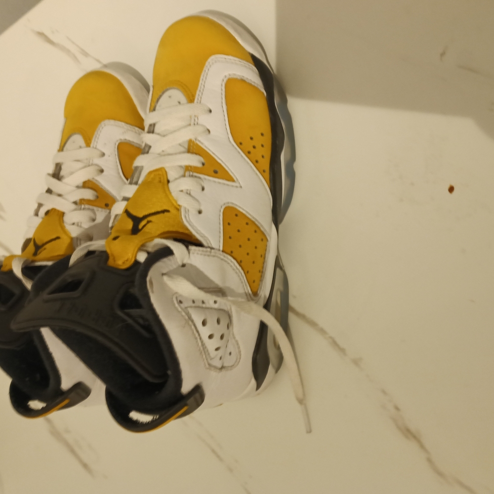 Jordan Yellow and White Chunky Sneakers